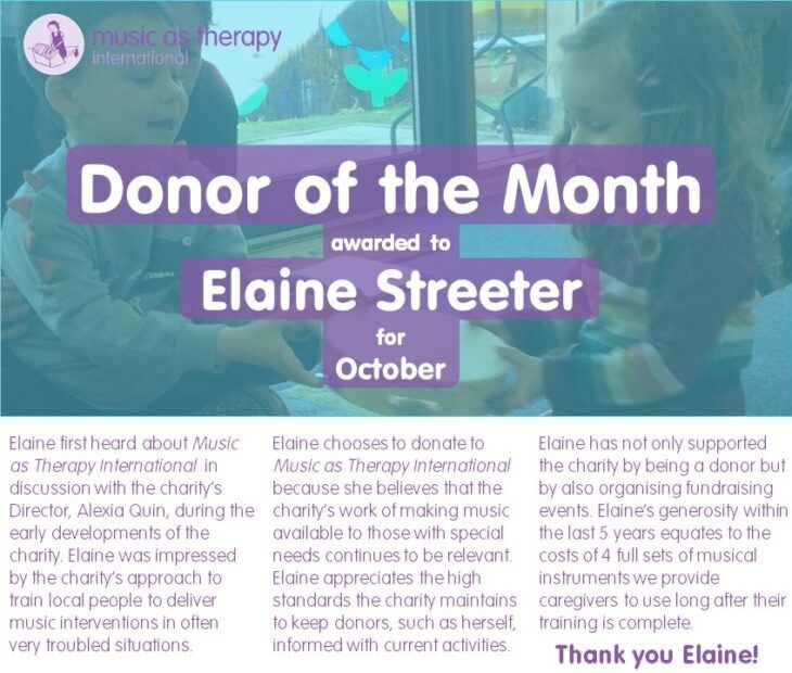 Donor of the Month October 2019
